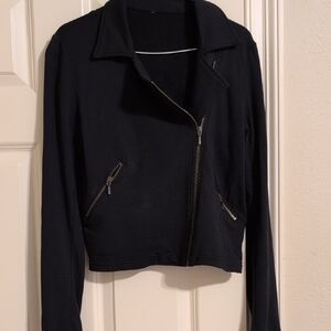 Women's Black Zipper Jacket